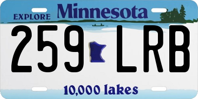 MN license plate 259LRB