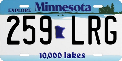 MN license plate 259LRG