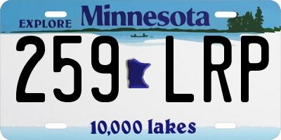 MN license plate 259LRP