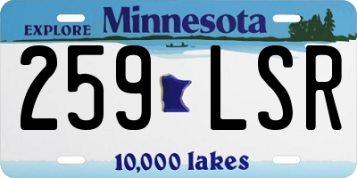 MN license plate 259LSR