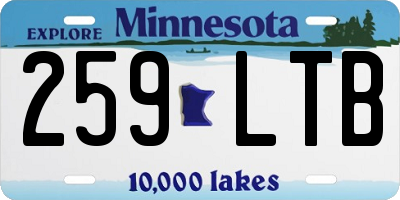 MN license plate 259LTB