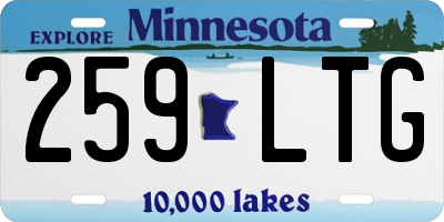 MN license plate 259LTG