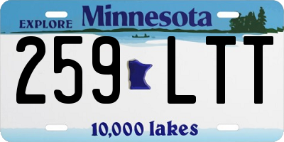 MN license plate 259LTT
