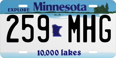 MN license plate 259MHG
