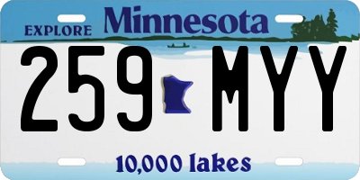 MN license plate 259MYY