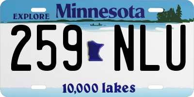 MN license plate 259NLU
