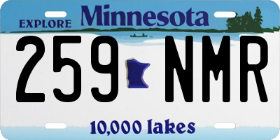 MN license plate 259NMR