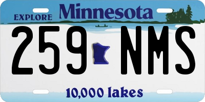 MN license plate 259NMS