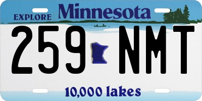 MN license plate 259NMT