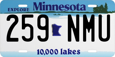 MN license plate 259NMU