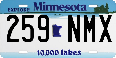 MN license plate 259NMX