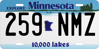 MN license plate 259NMZ