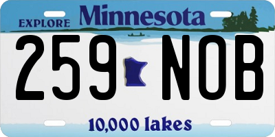 MN license plate 259NOB
