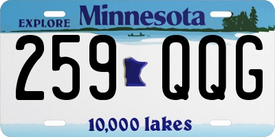 MN license plate 259QQG
