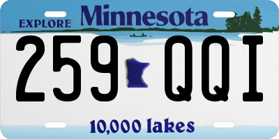 MN license plate 259QQI