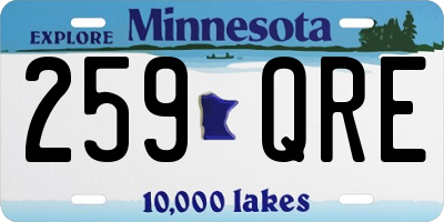 MN license plate 259QRE