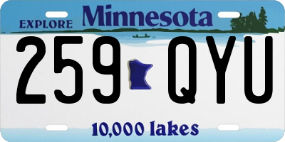 MN license plate 259QYU