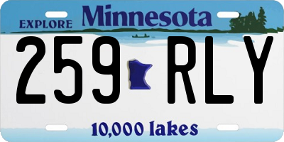 MN license plate 259RLY