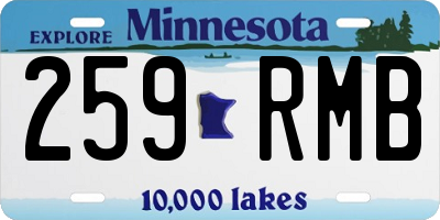 MN license plate 259RMB