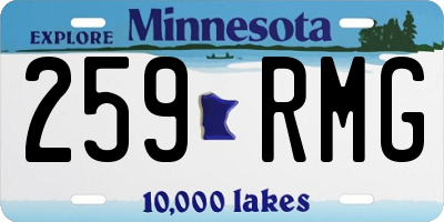 MN license plate 259RMG