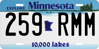 MN license plate 259RMM