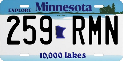 MN license plate 259RMN