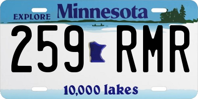MN license plate 259RMR