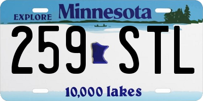 MN license plate 259STL