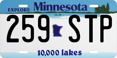 MN license plate 259STP