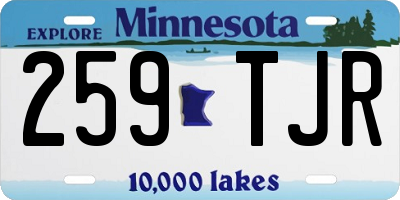 MN license plate 259TJR