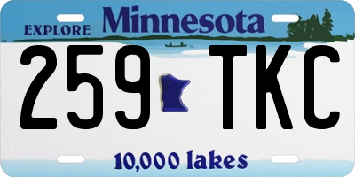 MN license plate 259TKC