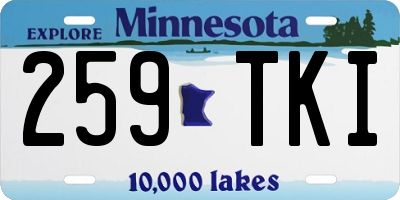 MN license plate 259TKI