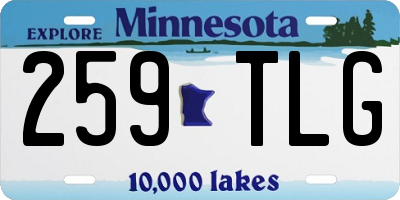 MN license plate 259TLG