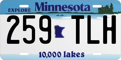 MN license plate 259TLH