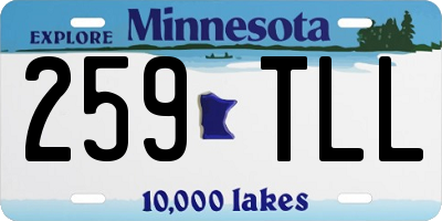 MN license plate 259TLL