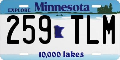 MN license plate 259TLM