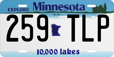 MN license plate 259TLP
