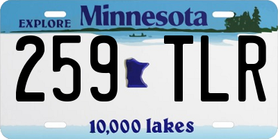 MN license plate 259TLR
