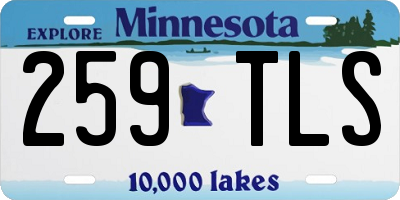 MN license plate 259TLS