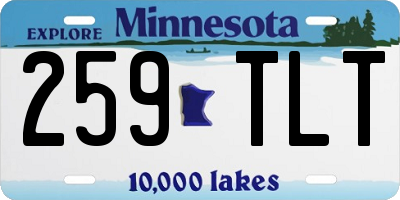 MN license plate 259TLT