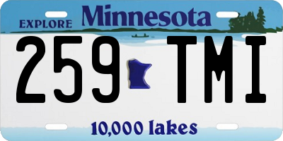 MN license plate 259TMI