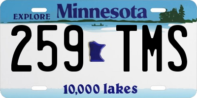 MN license plate 259TMS