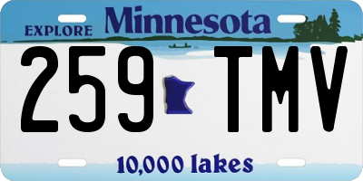 MN license plate 259TMV
