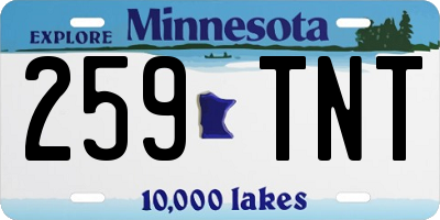 MN license plate 259TNT