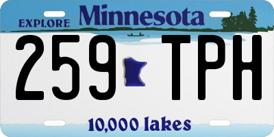 MN license plate 259TPH