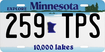 MN license plate 259TPS