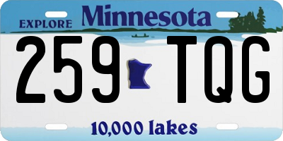 MN license plate 259TQG