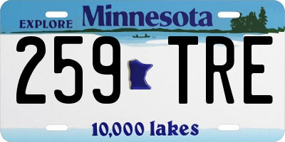 MN license plate 259TRE