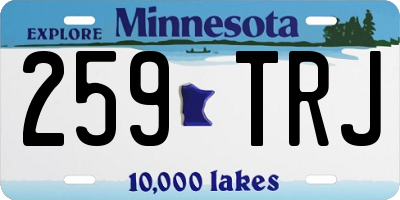 MN license plate 259TRJ