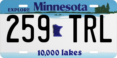 MN license plate 259TRL